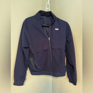 Figs Sydney scrub jacket - navy blue